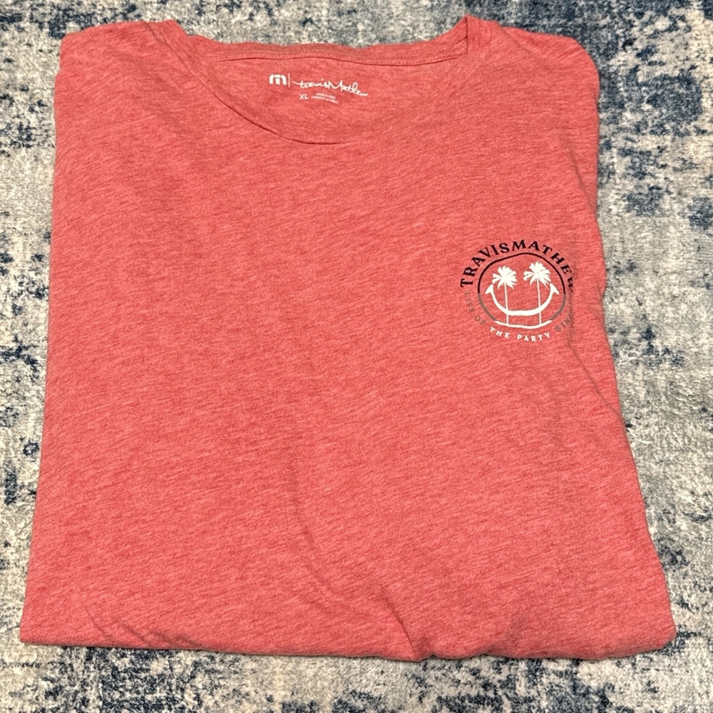 Travis Mathew Coral Short Sleeve Tee